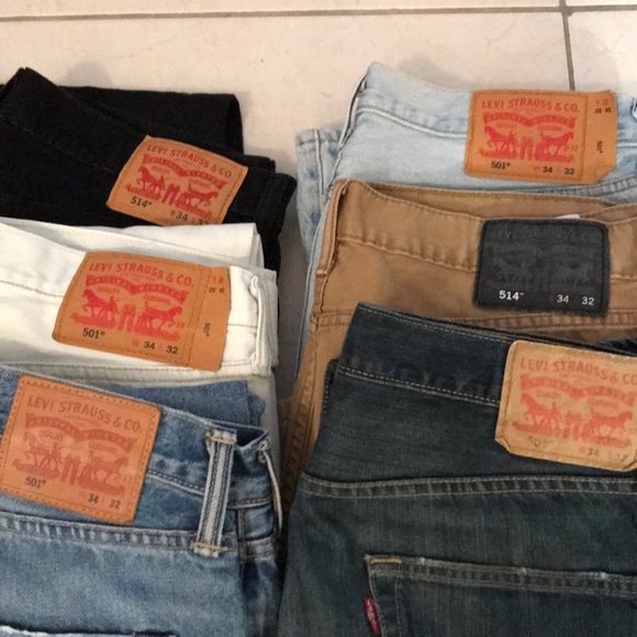 Men’s Levi’s jeans wardrobe. PERFECT CONDITION!